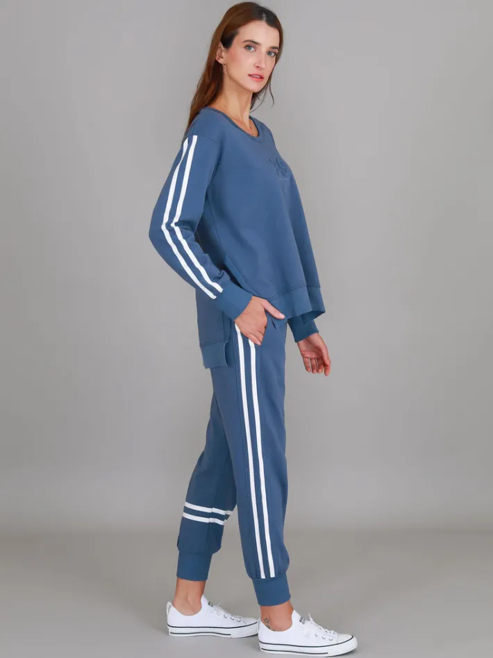 3rd Story Jamie Two-Stripes Print Sweatshirt< Sweatshirts|Sweatshirts
