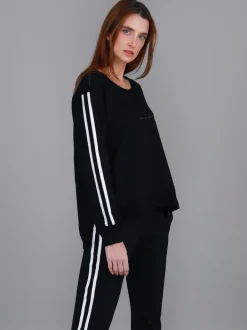 3rd Story Jamie Two-Stripes Print Sweatshirt< Sweatshirts|Sweatshirts