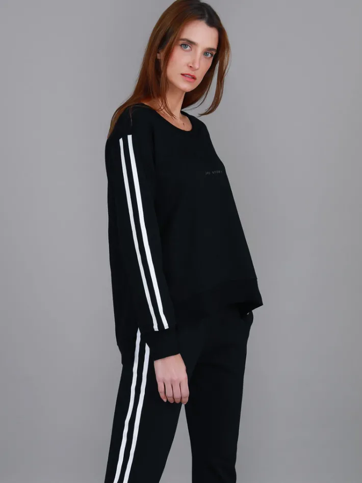 3rd Story Jamie Two-Stripes Print Sweatshirt< Sweatshirts|Sweatshirts