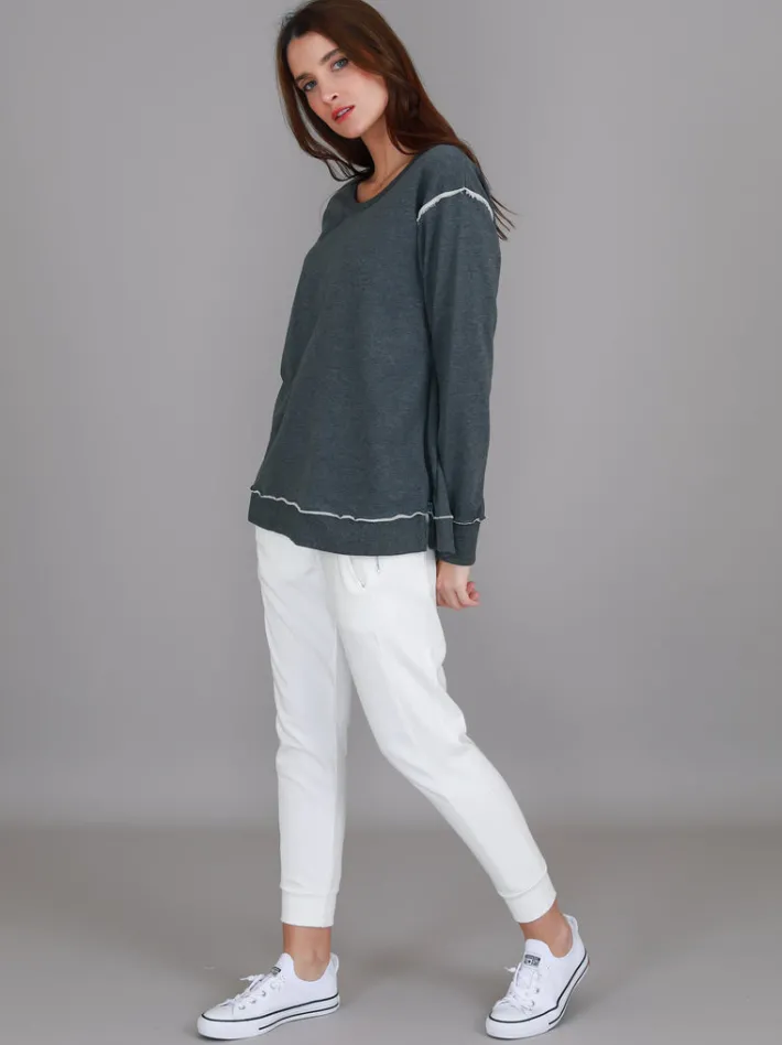 3rd Story Jasmine Side Zip Sweatshirt< Sweatshirts|Sweatshirts