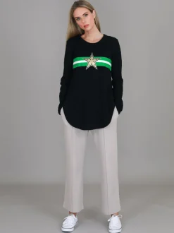 3rd Story Jolie Gold Star Long Sleeve T Shirt< Long Sleeves