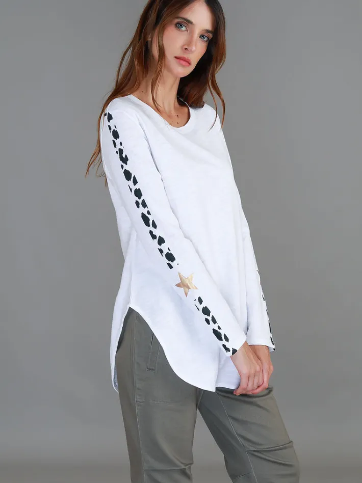 3rd Story Junee Banded Leopard Long Sleeve T Shirt< Long Sleeves