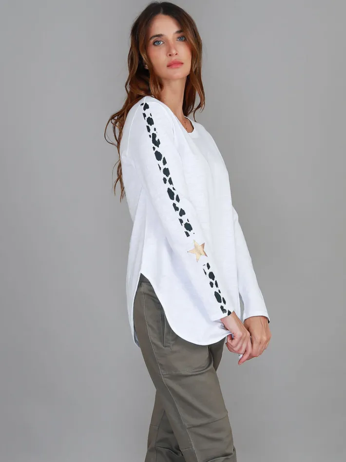 3rd Story Junee Banded Leopard Long Sleeve T Shirt< Long Sleeves