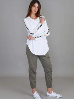 3rd Story Junee Banded Leopard Long Sleeve T Shirt< Long Sleeves