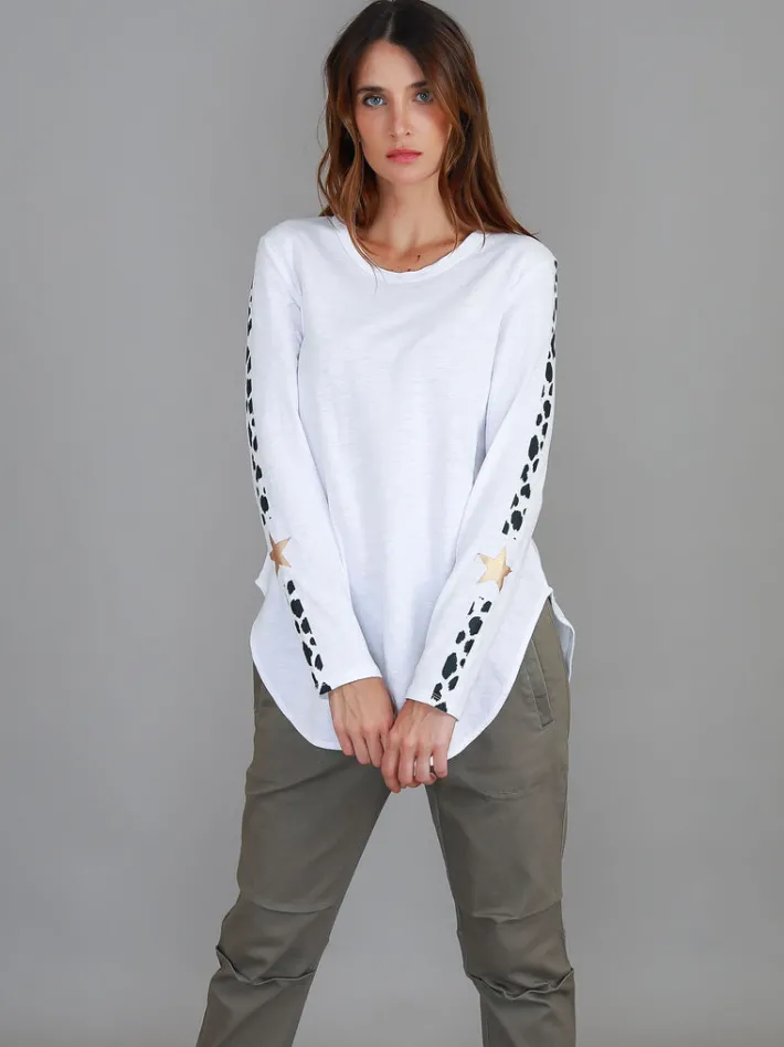 3rd Story Junee Banded Leopard Long Sleeve T Shirt< Long Sleeves
