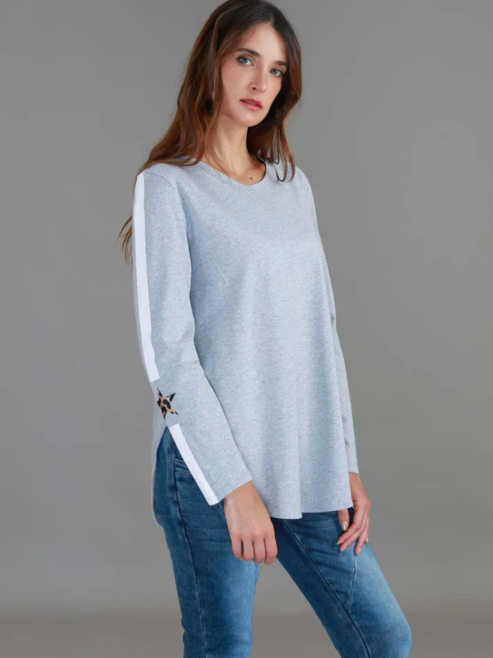 3rd Story Junee Banded Star Long Sleeve T Shirt< Long Sleeves