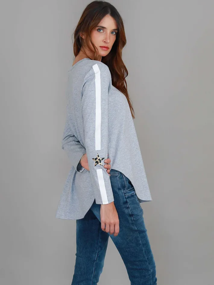 3rd Story Junee Banded Star Long Sleeve T Shirt< Long Sleeves