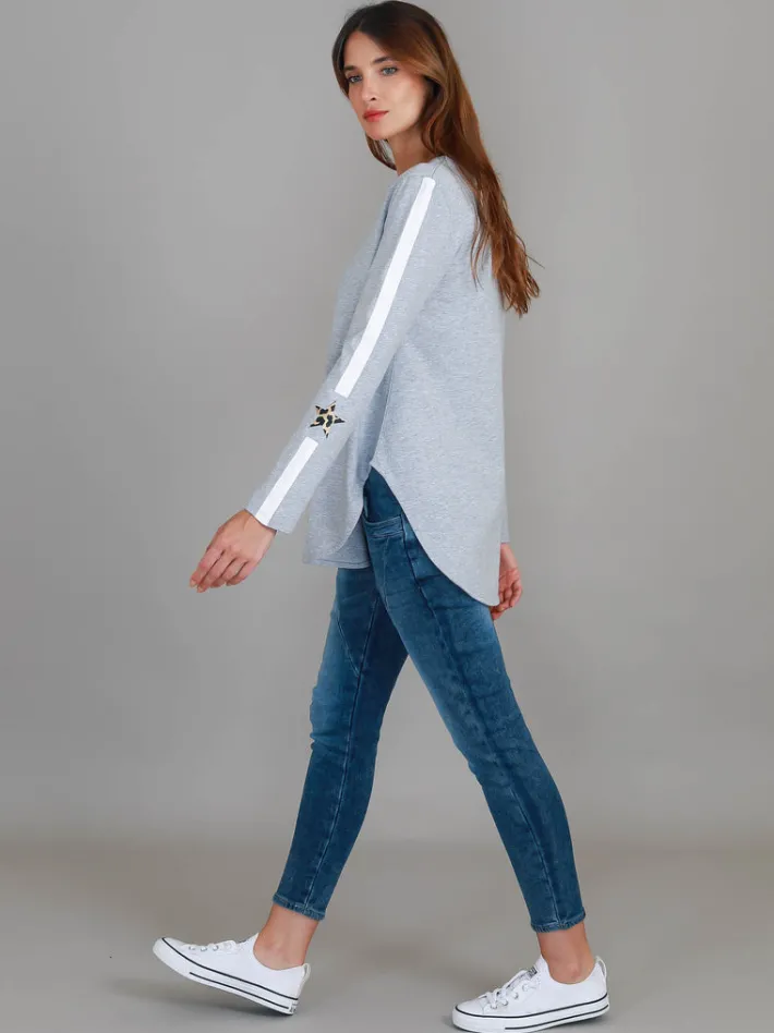3rd Story Junee Banded Star Long Sleeve T Shirt< Long Sleeves