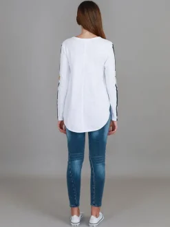 3rd Story Junee Curved Hem T Shirt< Long Sleeves
