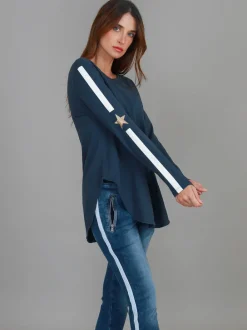 3rd Story Junee Curved Hem T Shirt< Long Sleeves
