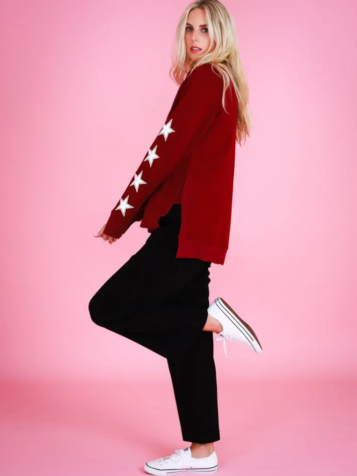 3rd Story Kate Leopard Print Star Sweatshirt< Sweatshirts|Sweatshirts