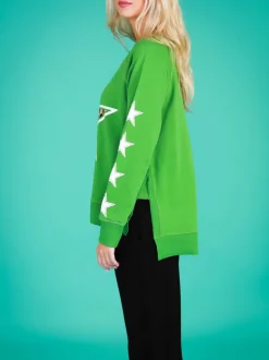3rd Story Kate Leopard Print Star Sweatshirt< Sweatshirts|Sweatshirts