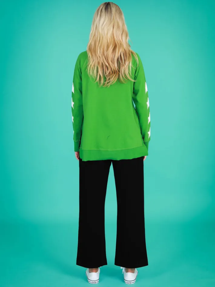 3rd Story Kate Leopard Print Star Sweatshirt< Sweatshirts|Sweatshirts