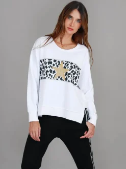 3rd Story Kerrie Leopard Band Sweatshirt< Sweatshirts|Sweatshirts