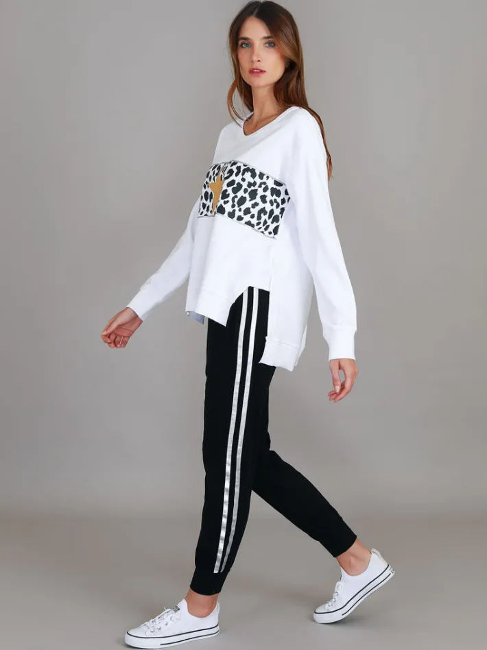 3rd Story Kerrie Leopard Band Sweatshirt< Sweatshirts|Sweatshirts