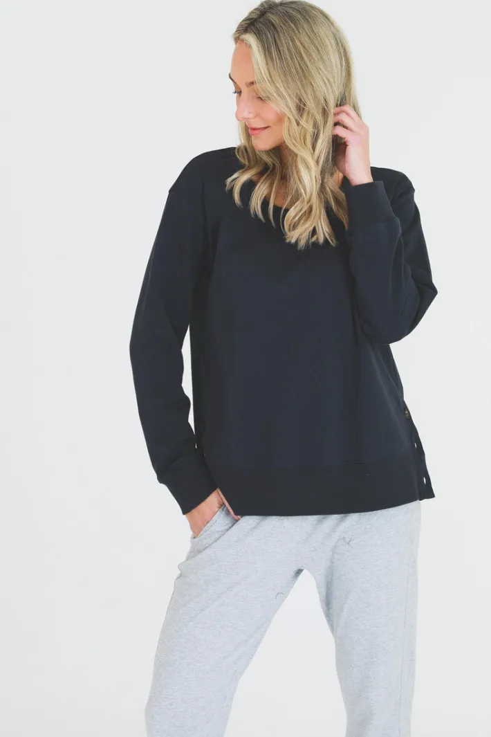 3rd Story Layla Side Split Sweatshirt< Sweatshirts|Sweatshirts