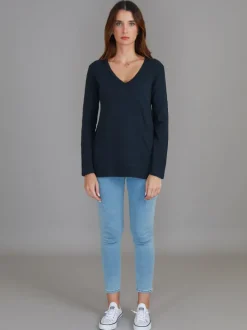 3rd Story Leah V Neck T Shirt< Long Sleeves