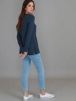 3rd Story Leah V Neck T Shirt< Long Sleeves
