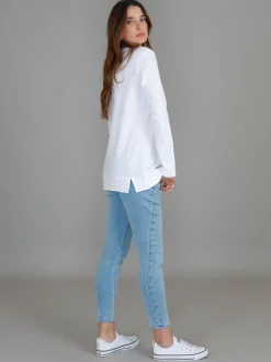 3rd Story Leah V Neck T Shirt< Long Sleeves