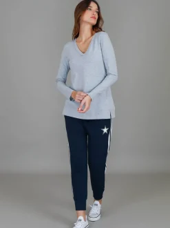 3rd Story Leah V Neck T Shirt< Long Sleeves