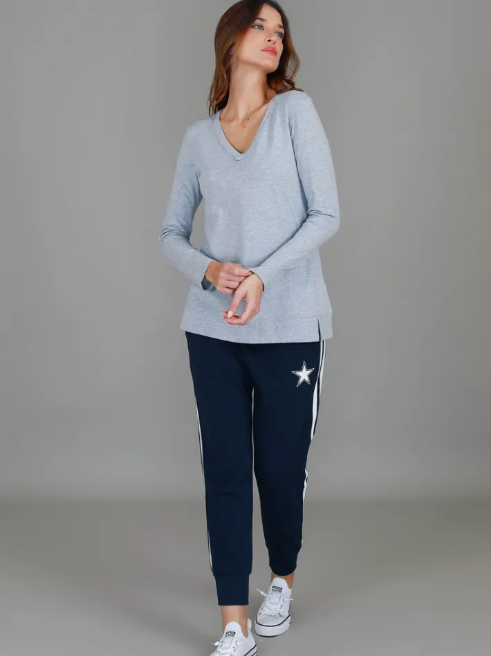 3rd Story Leah V Neck T Shirt< Long Sleeves