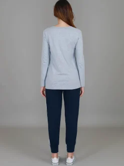 3rd Story Leah V Neck T Shirt< Long Sleeves