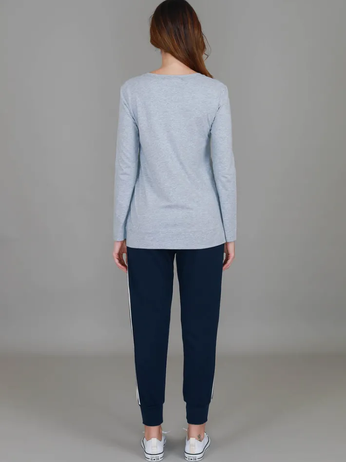 3rd Story Leah V Neck T Shirt< Long Sleeves