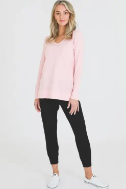 3rd Story Leah V Neck T Shirt< Long Sleeves