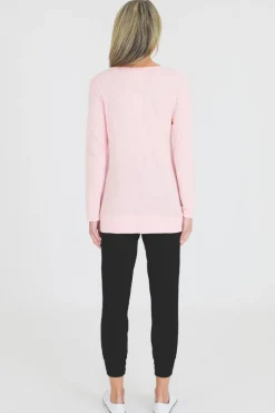 3rd Story Leah V Neck T Shirt< Long Sleeves