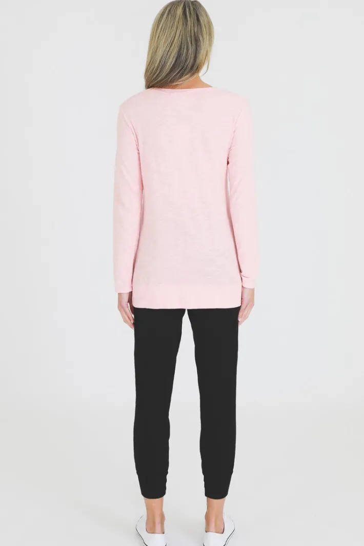 3rd Story Leah V Neck T Shirt< Long Sleeves