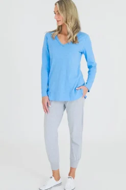3rd Story Leah V Neck T Shirt< Long Sleeves