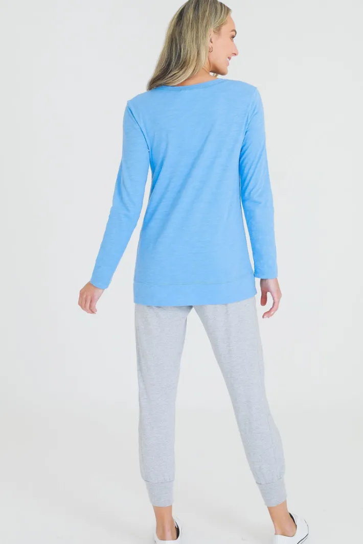 3rd Story Leah V Neck T Shirt< Long Sleeves