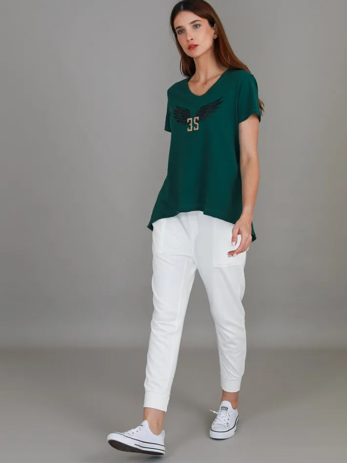 3rd Story Leane 3S Wing Print T Shirt< Short Sleeves