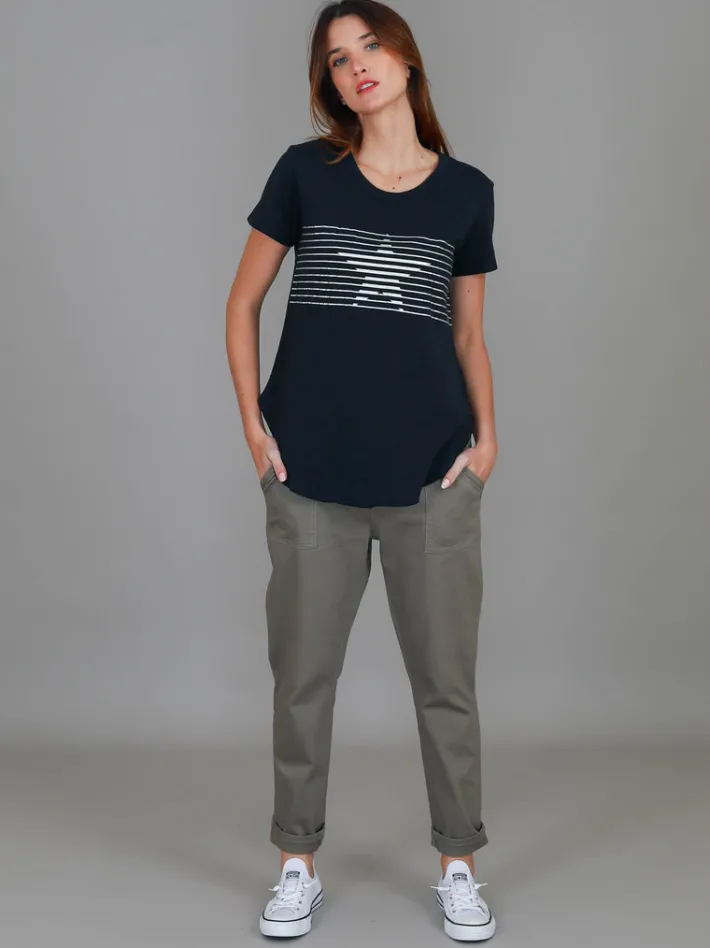 3rd Story Lily Star T Shirt< Short Sleeves