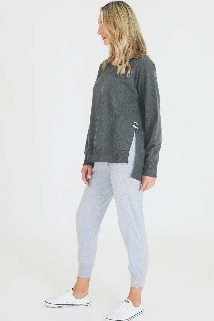 3rd Story London Side Split Sweatshirt< Sweatshirts|Sweatshirts