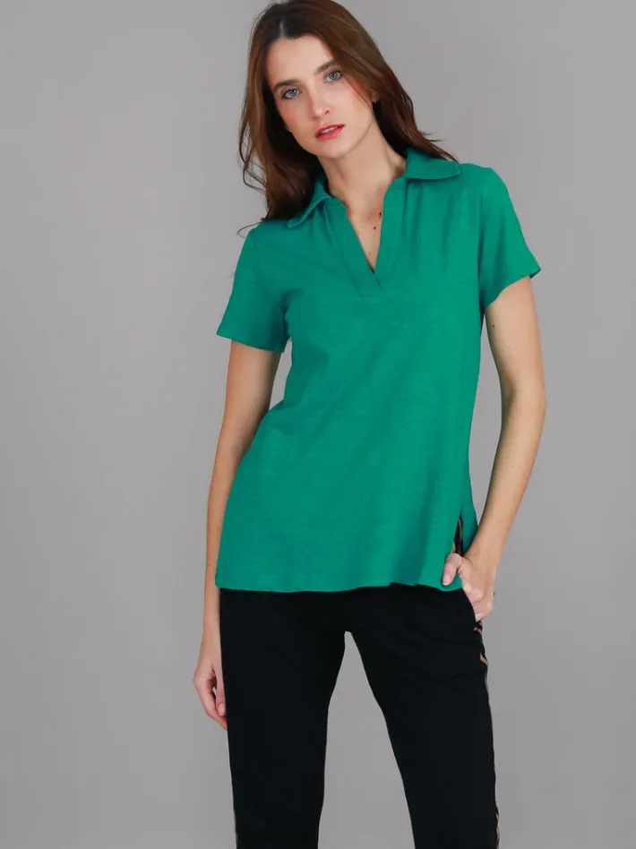 3rd Story Lulu Polo T Shirt< Short Sleeves