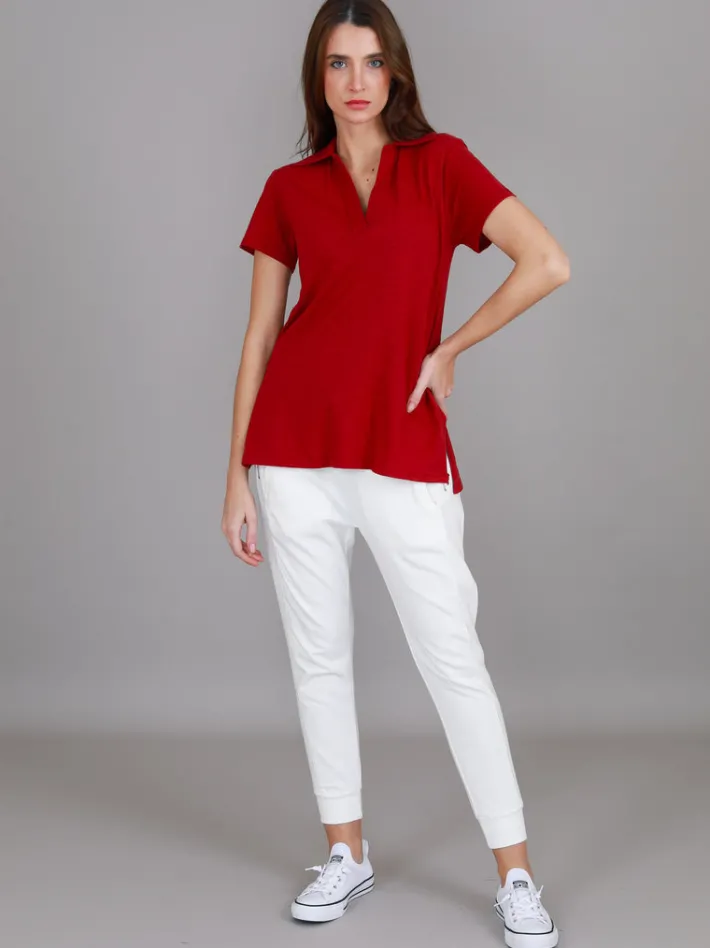 3rd Story Lulu Polo T Shirt< Short Sleeves