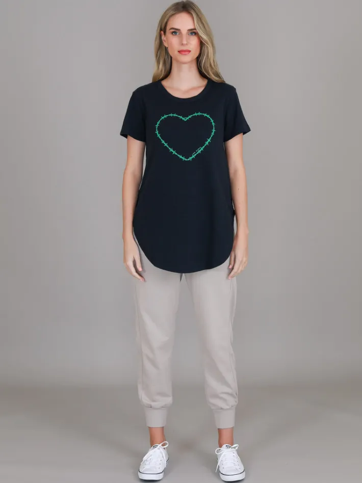 3rd Story Mabel Heart T Shirt< Short Sleeves