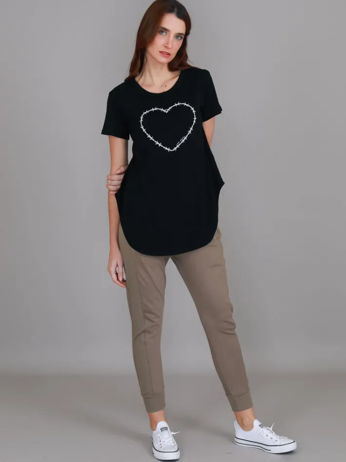 3rd Story Mabel Heart T Shirt< Short Sleeves