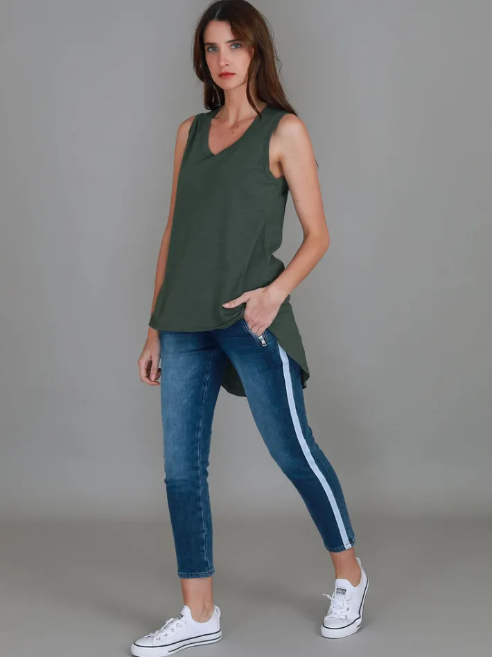 3rd Story Madison Hi Lo Hem Tank Top< Tanks