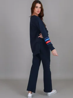 3rd Story Maggie Peace n Stripe Sweatshirt< Sweatshirts|Sweatshirts