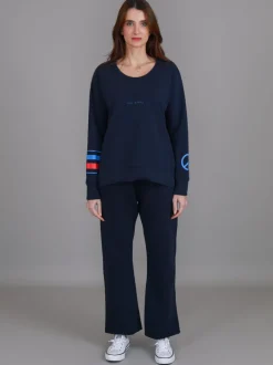 3rd Story Maggie Peace n Stripe Sweatshirt< Sweatshirts|Sweatshirts