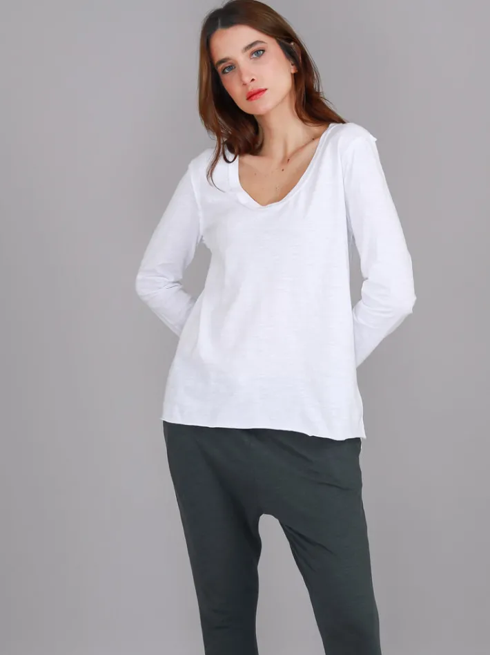 3rd Story Margo Scoop Neck T Shirt< Long Sleeves