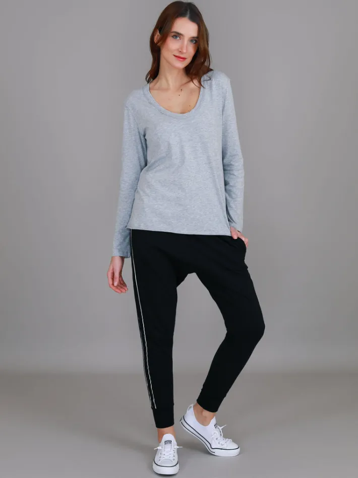 3rd Story Margo Scoop Neck T Shirt< Long Sleeves