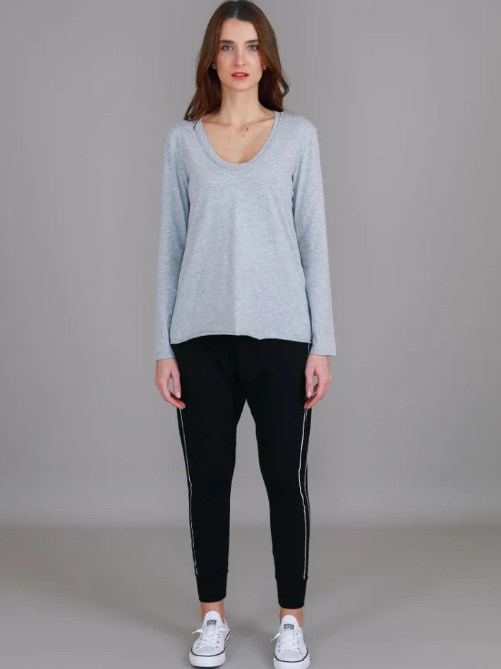 3rd Story Margo Scoop Neck T Shirt< Long Sleeves