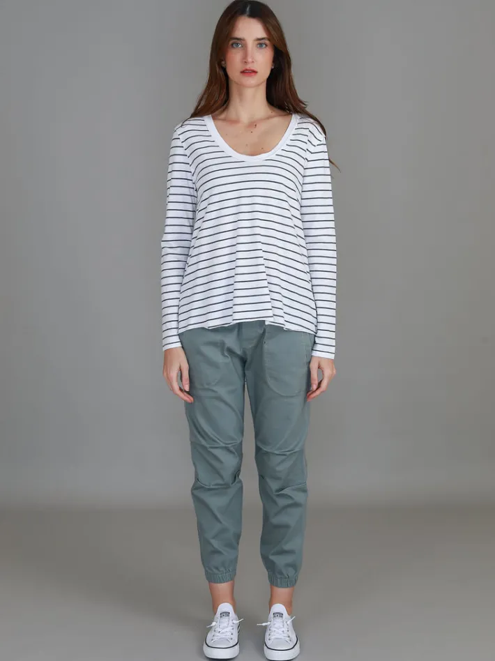 3rd Story Margo Scoop Neck T Shirt< Long Sleeves