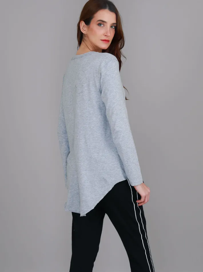 3rd Story Margo Scoop Neck T Shirt< Long Sleeves