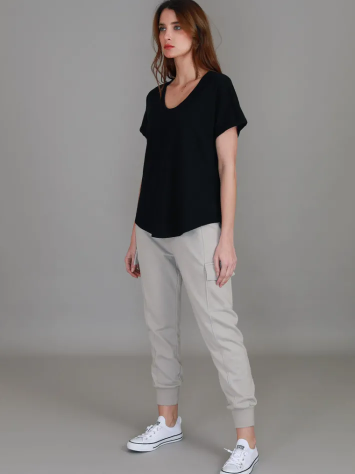 3rd Story Milan Cuff Sleeve T Shirt< Short Sleeves
