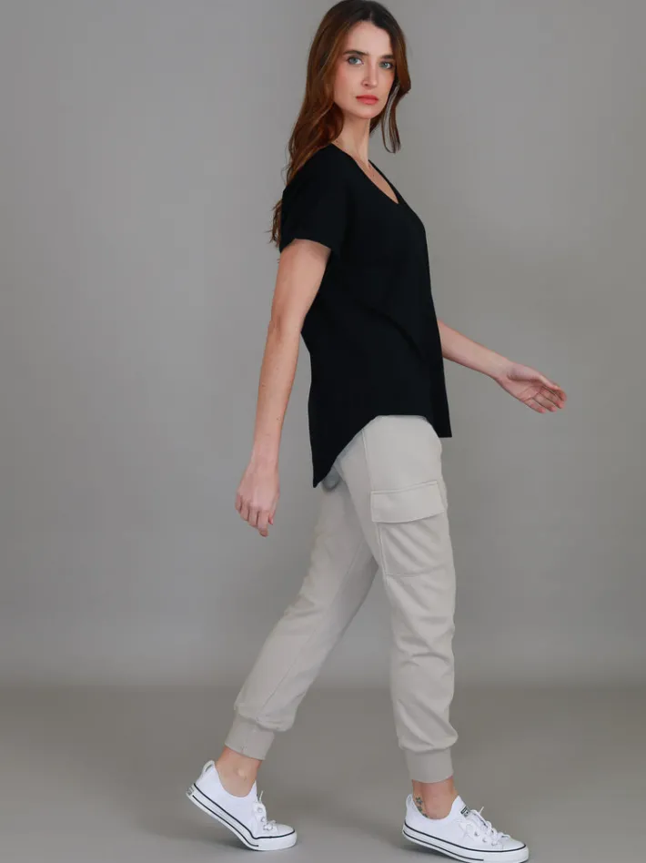 3rd Story Milan Cuff Sleeve T Shirt< Short Sleeves