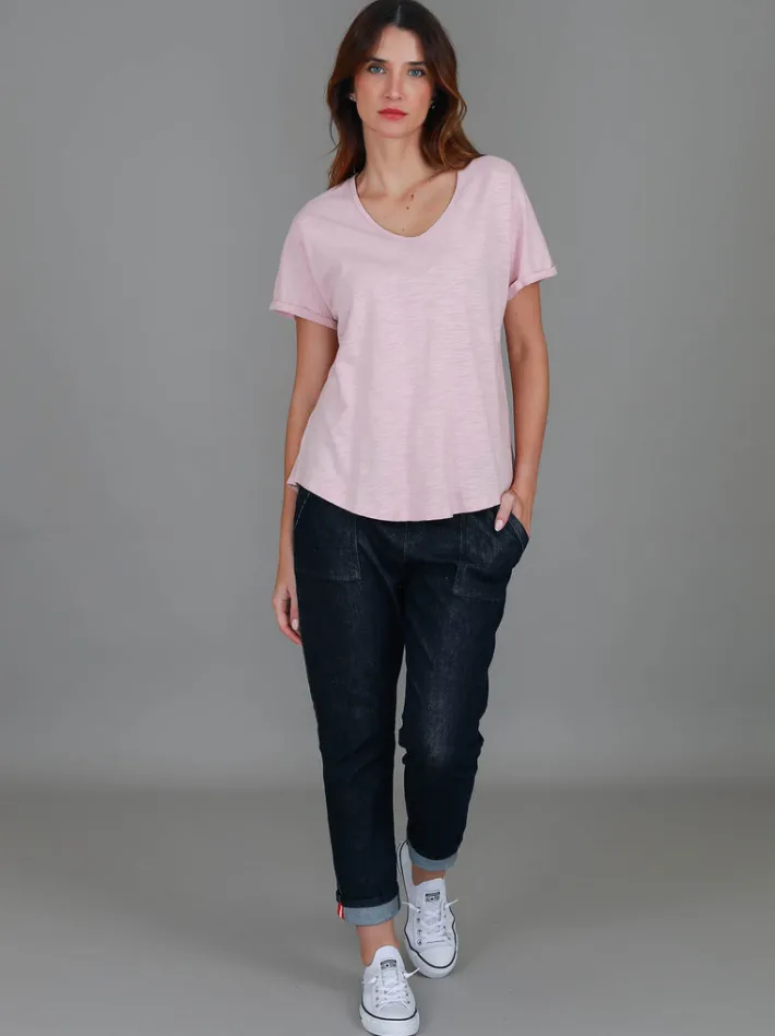3rd Story Milan Cuff Sleeve T Shirt< Short Sleeves